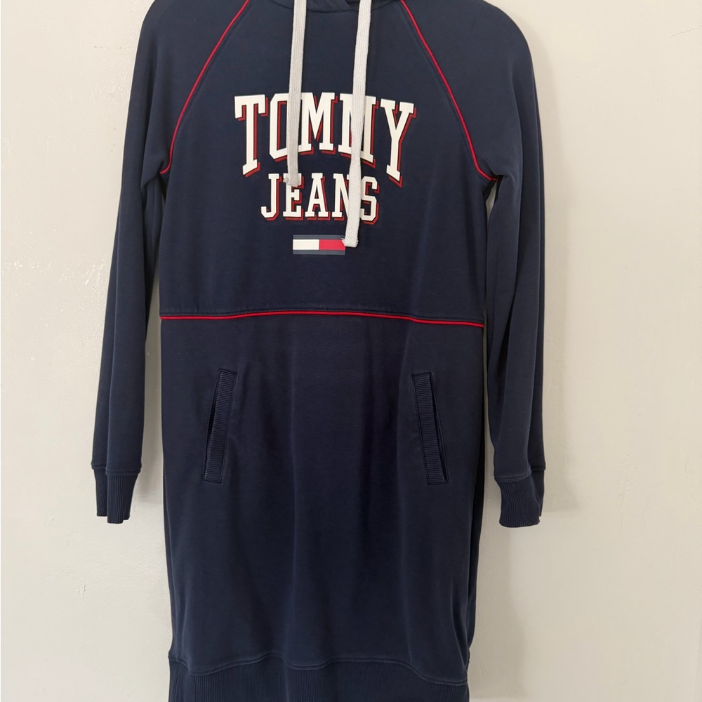 Tommy Hilfiger Navy and Red Hoodie